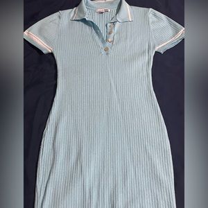 Sweater dress, Size M, aqua, fashion nova